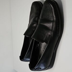 Mephisto Edlef Black Leather Loafers Men's Cool-Air Insole Slip On Casual 12